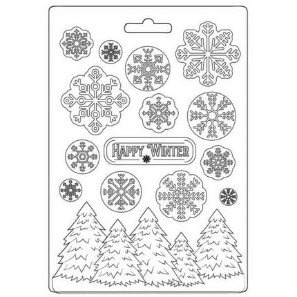 Soft Mould A5 - Happy Winter
