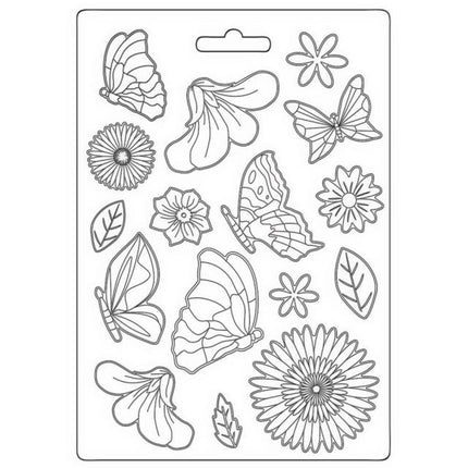 Soft Mould A5 - Create Happiness Welcome Home, butterfly