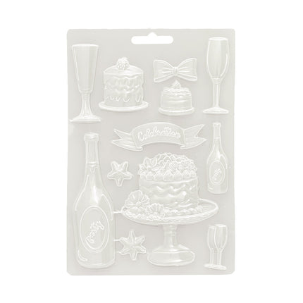 Soft Mould A5 - Masquerade flut and cakes