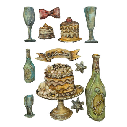 Soft Mould A5 - Masquerade flut and cakes