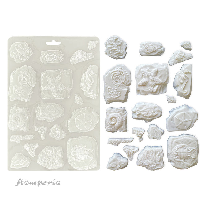 Soft Mould A5 - Silent Sea fossils