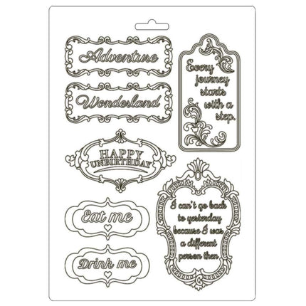 Soft Mould A5 - Alice in Wonderland plates