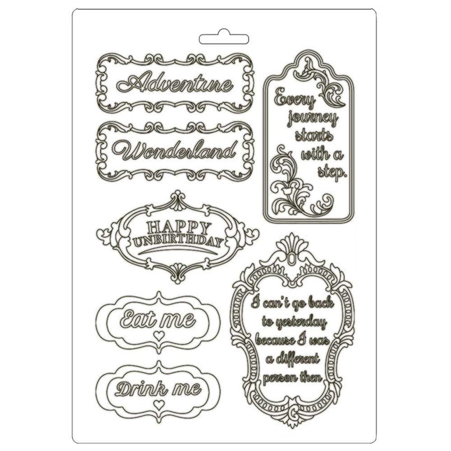 Soft Mould A5 - Alice in Wonderland plates
