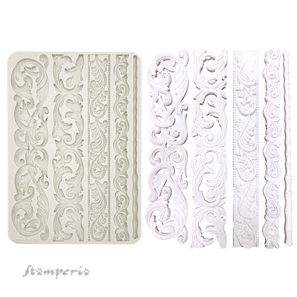 Big silicon mould A4 - Stripes