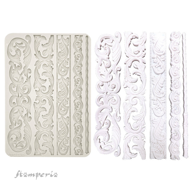 Big silicon mould A4 - Stripes