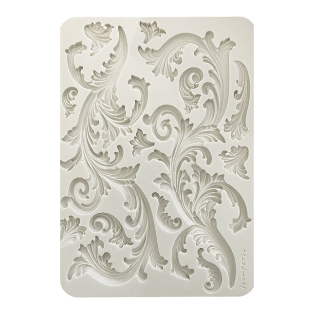 Big silicon mould A4 - Swirls