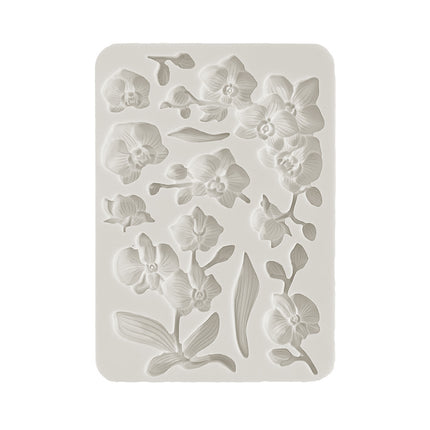 Silicon mold A5 - Orchids and Cats orchids