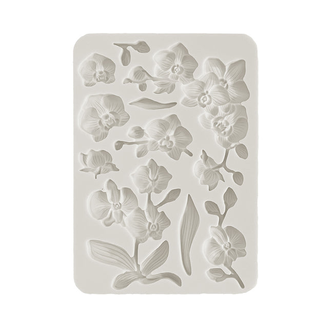 Silicon mold A5 - Orchids and Cats orchids