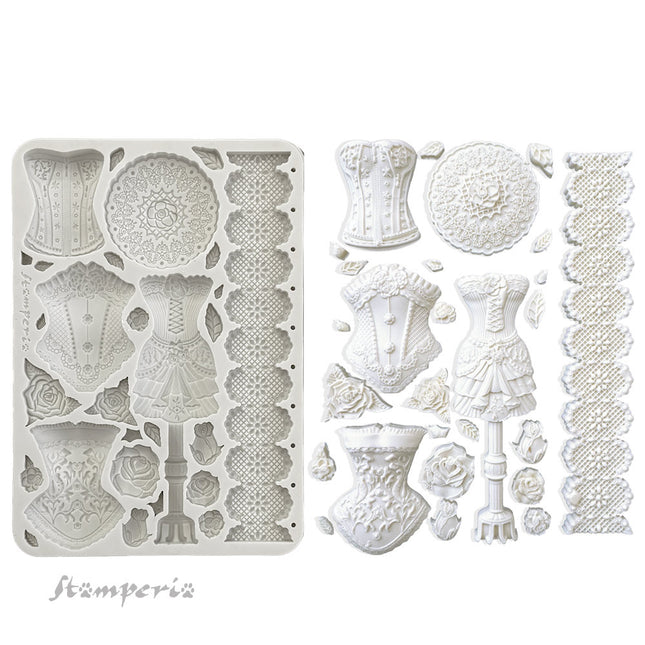 Silicon mold A5 - Old Lace mannequins and corsets