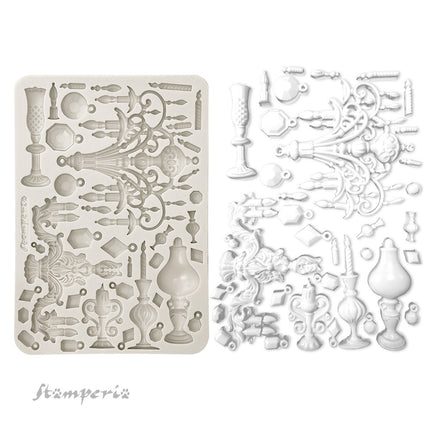 Silicon mold A5 - Masquerade candle holders