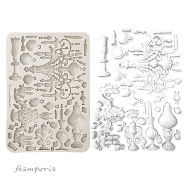 Silicon mold A5 - Masquerade candle holders