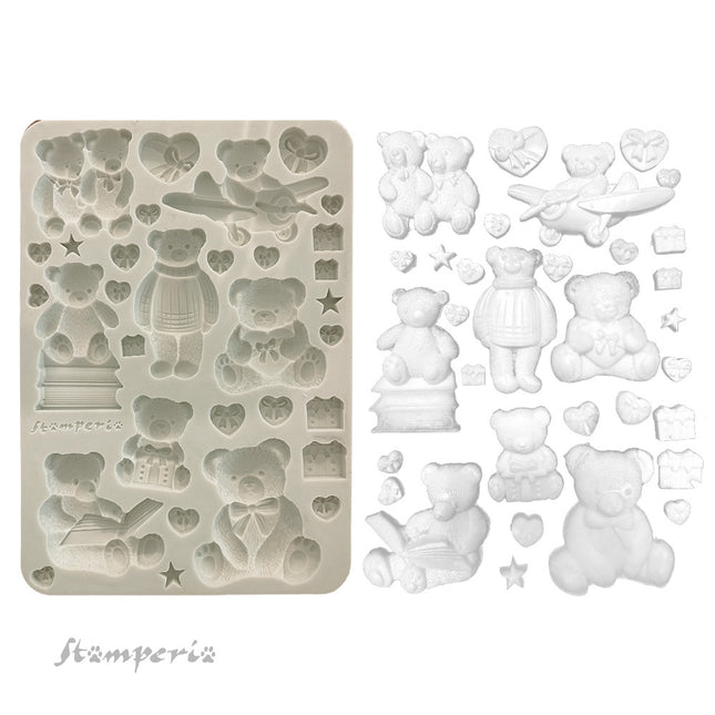 Silicon mould A5 - The Owl's House Teddy Bears