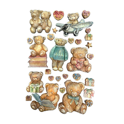 Silicon mould A5 - The Owl's House Teddy Bears