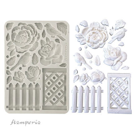Silicon mold A5 - House of Roses fence