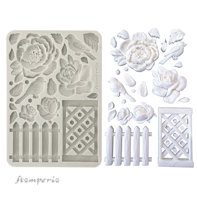 Silicon mold A5 - House of Roses fence