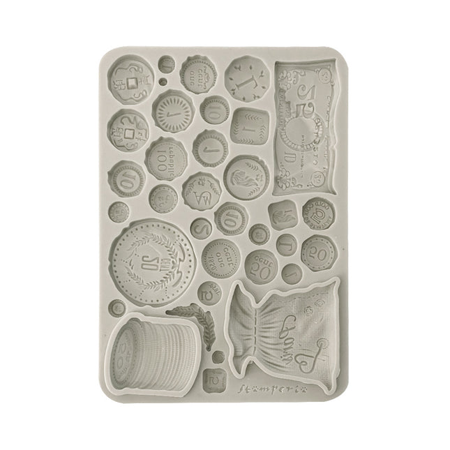 Silicon mould A5 - Venice City of Art old coins