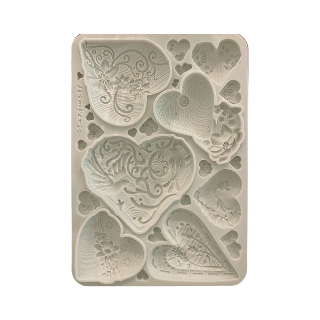 Silicon mould A5 - Alice in Christmas simple hearts