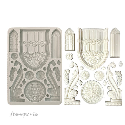 Silicon mould A5 - Master of Magic gothic architecture elements