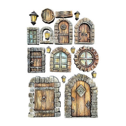 Silicon mold A5 - Hidden Grove door and window