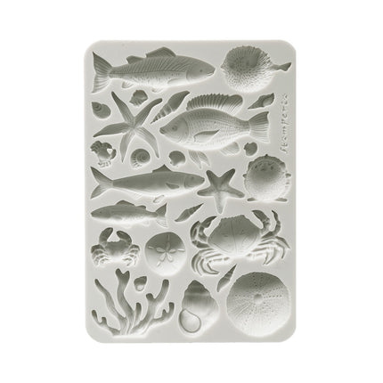 Silicon mold A5 - Silent Sea shells and fish