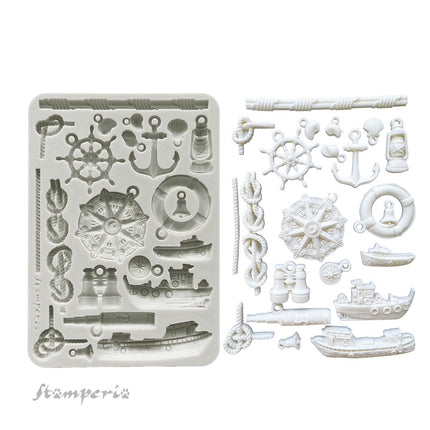 Silicon mold A5 - Silent Sea rudders and boats