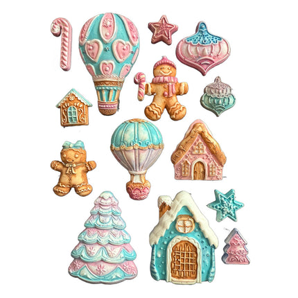 Silicon mould A5 - Candy Christmas gingerbreads