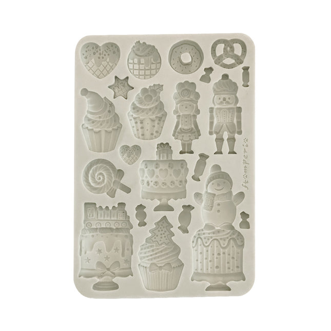 Silicon mould A5 - Candy Christmas Cakes