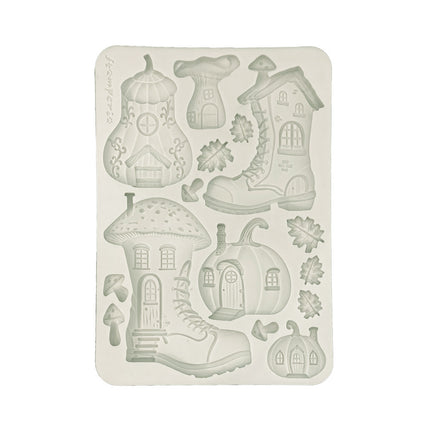 Silicon mould A5 - Whispering woods boots and pumpkin house