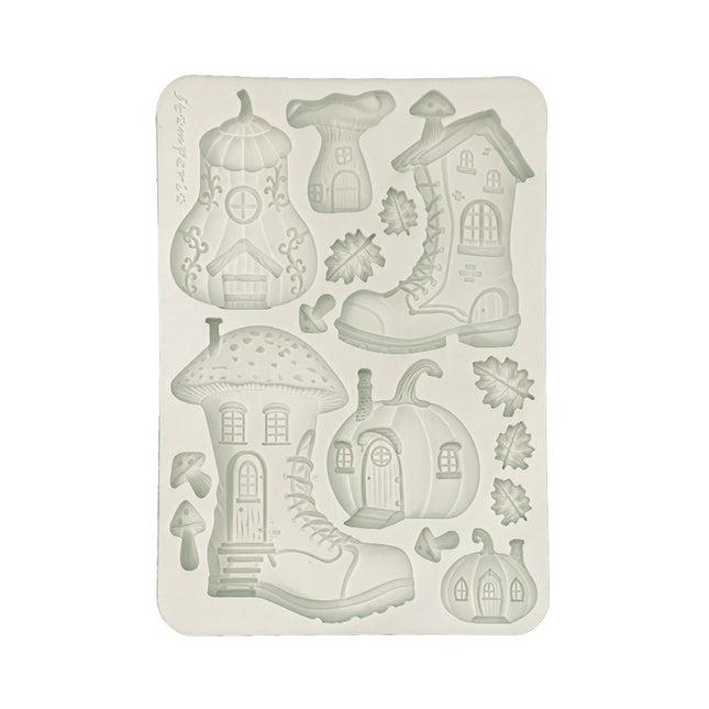Silicon mould A5 - Whispering woods boots and pumpkin house