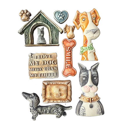 Silicon mould A5 - Furry Friends I love my dog