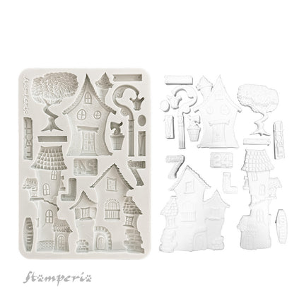 Silicon mould A5 - Furry Friends houses