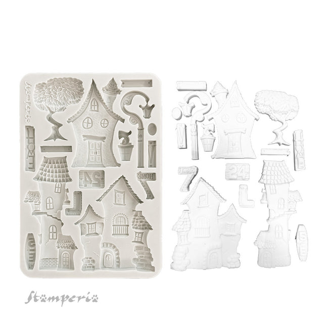 Silicon mould A5 - Furry Friends houses