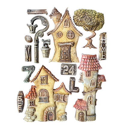 Silicon mould A5 - Furry Friends houses