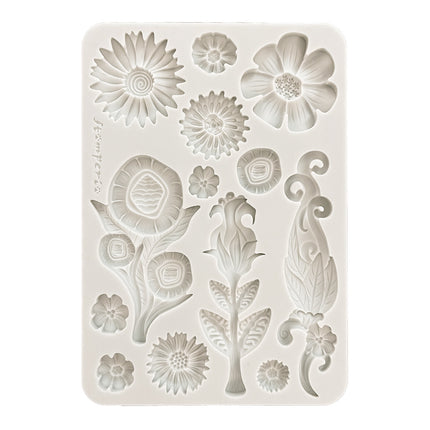 Silicon mould A5 - Furry Friends flowers