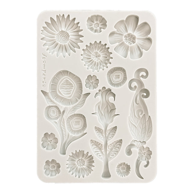 Silicon mould A5 - Furry Friends flowers