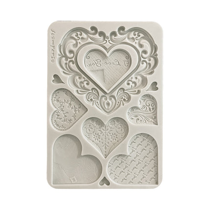 Silicon mould A5 - Family hearts