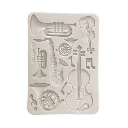 Silicon mould Designs A5 for Art and Craft - Symphony musical instruments