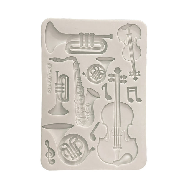 Silicon mould Designs A5 for Art and Craft - Symphony musical instruments