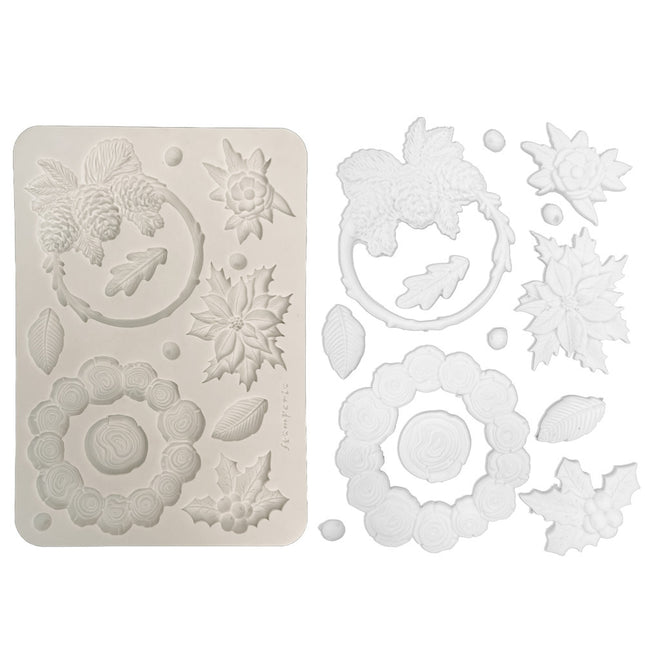 Silicon mould Designs A5 for Art and Craft - Christmas garlands