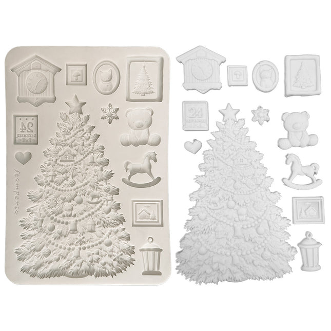 Silicon mould Designs A5 for Art and Craft - Christmas tree