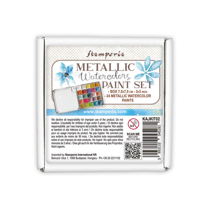 Metallic water colours paints set -  24 Colors