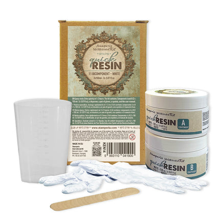 Quick Resin 1:1 bicomponent white (2x150ml)