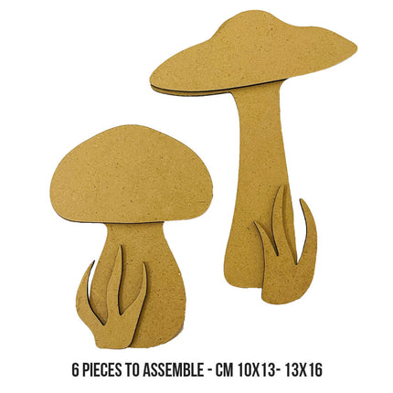 Crafty shapes: Hidden Grove mushrooms