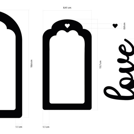 Crafty shapes: Timeless tag