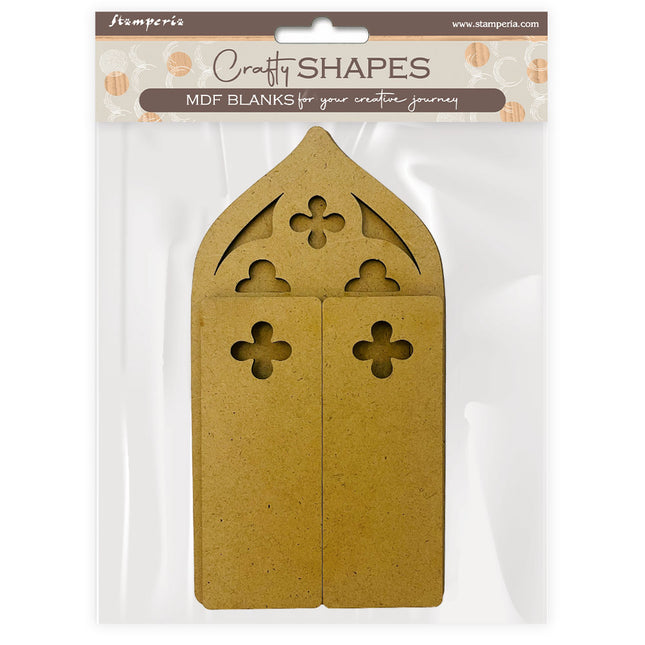 Crafty shapes: Venice City of Art window
