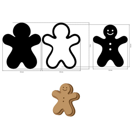 Crafty shapes: Candy Christmas gingerbreads