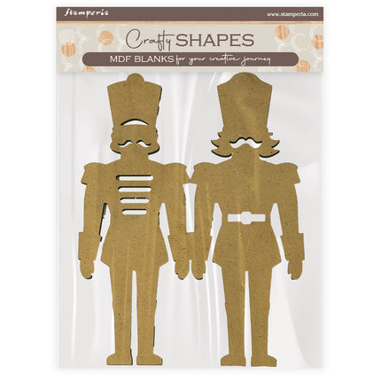 Crafty shapes: Alice in Christmas soldiers