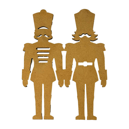 Crafty shapes: Alice in Christmas soldiers