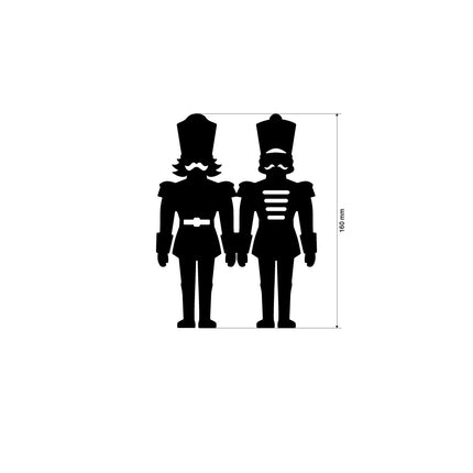Crafty shapes: Alice in Christmas soldiers
