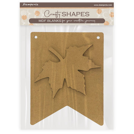 Crafty shapes: Whispering woods leaf